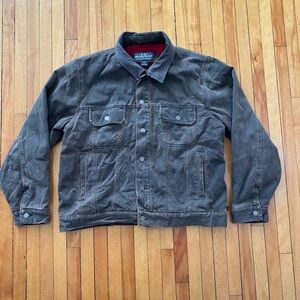 VTG Woolrich Men’s Fleece Blanket Lined Button Up Work Jacket Barn Coat Large